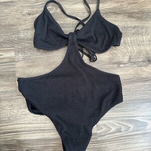 Hollister Black One-Piece Swimsuit